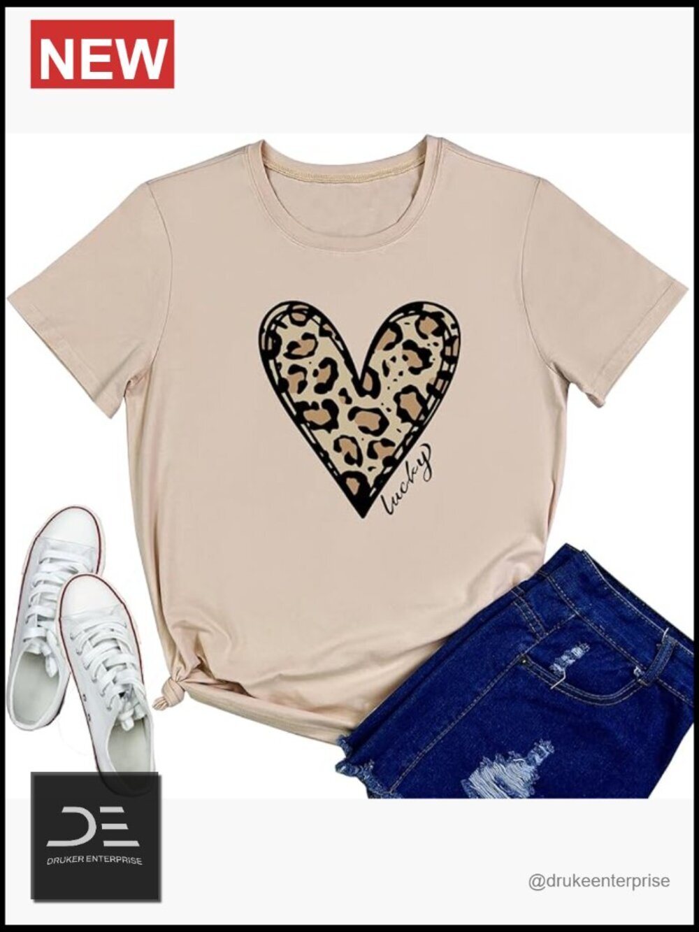 Women's Short Sleeve Crew Neck Graphic T-Shirt Soft Cotton